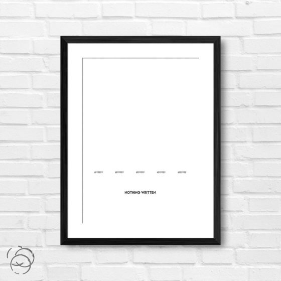 Nothing Written Palette Print