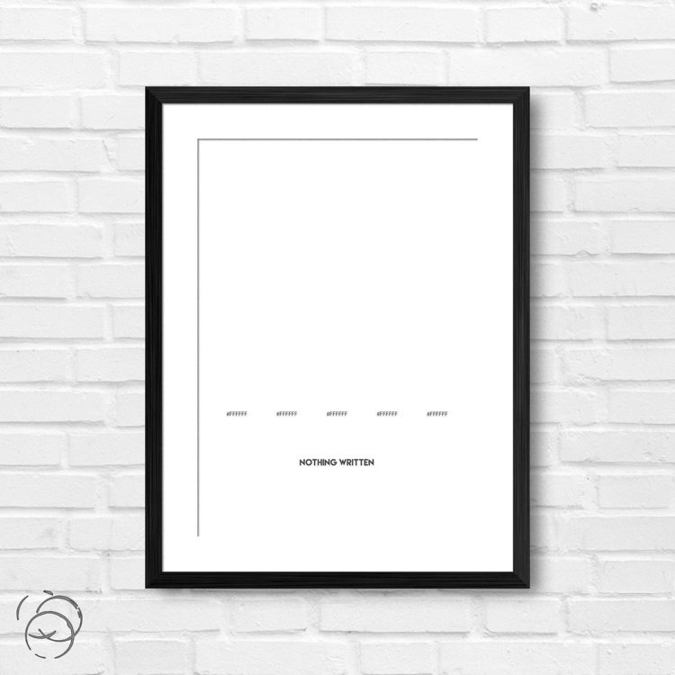 Nothing Written Palette Print
