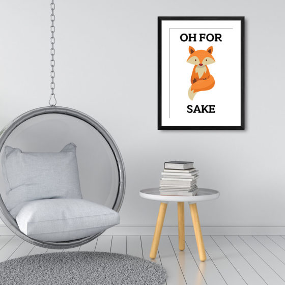 Oh For Fox Sake Print - Image 3