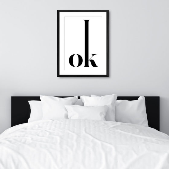 OK Tall Typography Print - Image 6