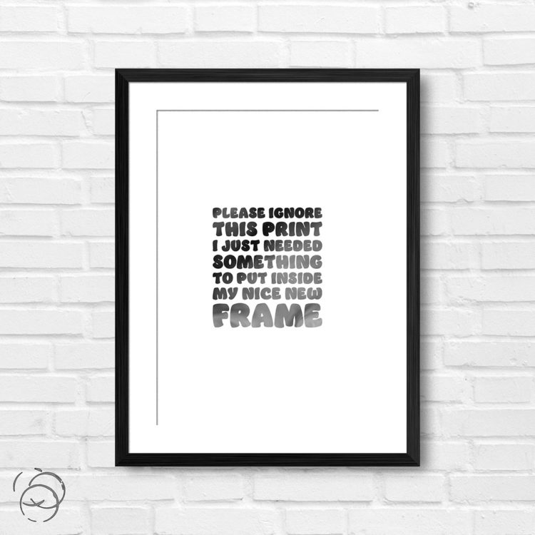 Please Ignore This Print Print