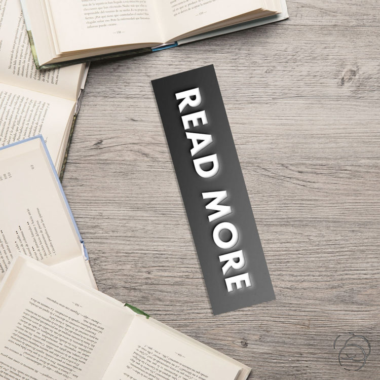 Read More Cutout Bookmark