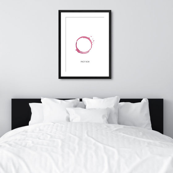 Red Wine Ring Stain And Name Pinot Noir Print - Image 6