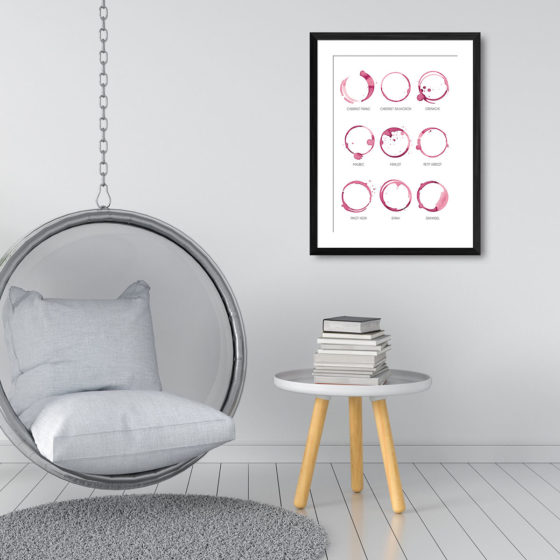 Red Wine Ring Stain And Name Print - Image 3