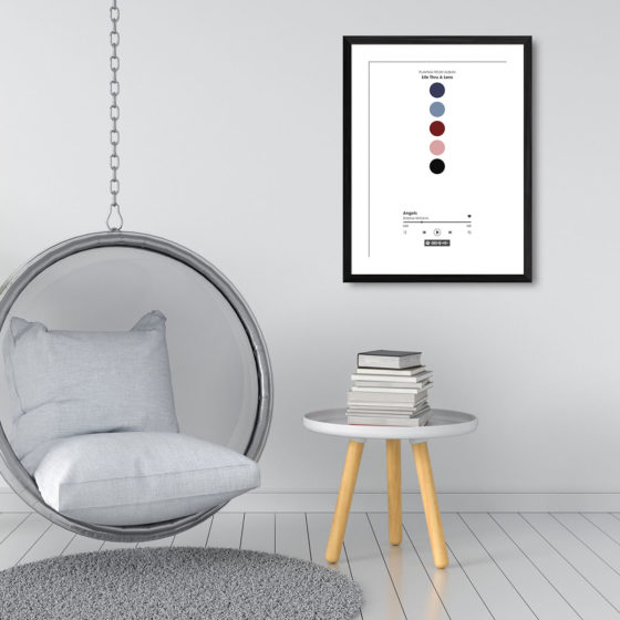 Robbie Williams Life Thru A Lens Angels Spotify Track Print - Image 3