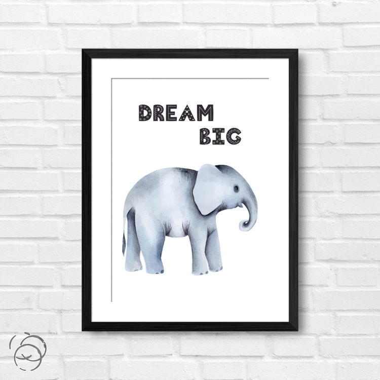 Safari Animal Elephant Dream Big Print