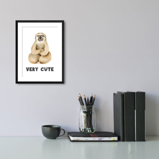 Safari Animal Sloth Very Cute Print - Image 2