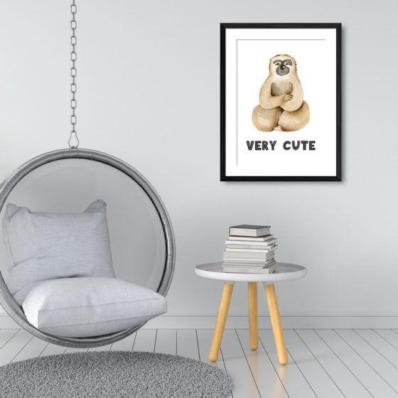 Safari Animal Sloth Very Cute Print - Image 3