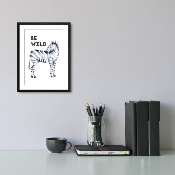 Safari Animal Zebra Be Wild Print - Image 2