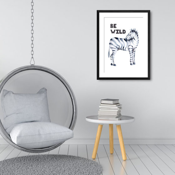 Safari Animal Zebra Be Wild Print - Image 3