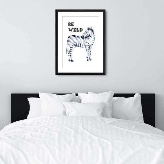 Safari Animal Zebra Be Wild Print - Image 6