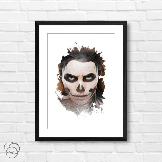 Scary Face Of Terror Print