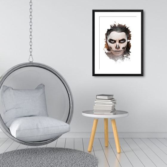 Scary Face Of Terror Print - Image 3