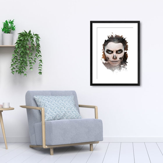 Scary Face Of Terror Print - Image 5