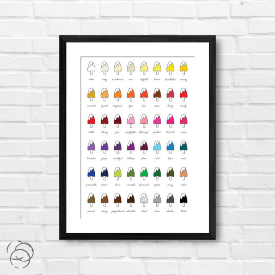 Shaped Covered Ice Lolly Print