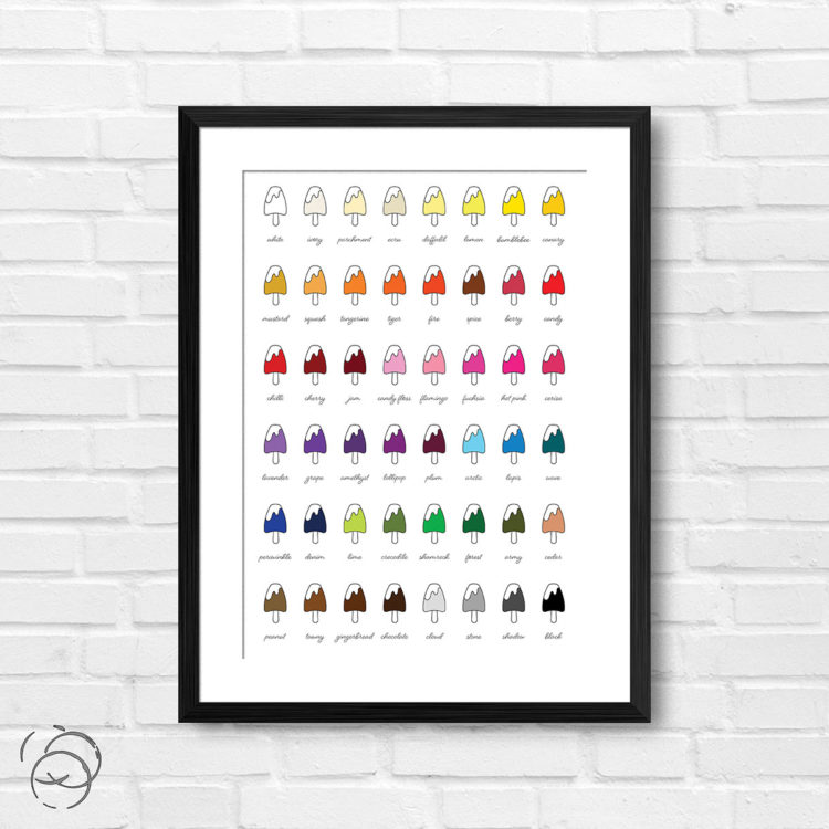 Shaped Covered Ice Lolly Print
