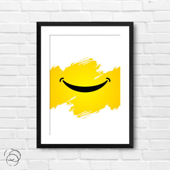 Smile Smiley Face Print