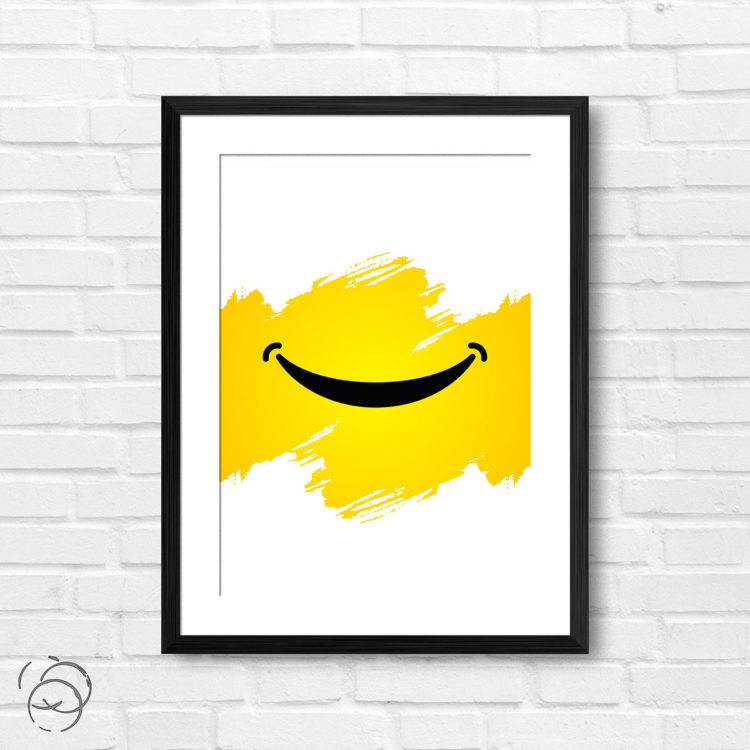 Smile Smiley Face Print
