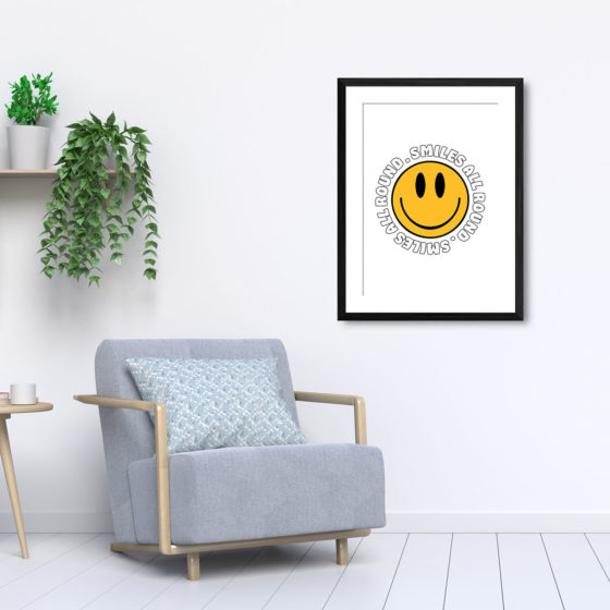 Smiles All Round Smiley Face Print - Image 5