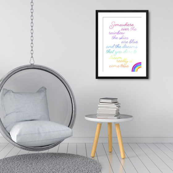 Somewhere Over The Rainbow Print - Image 3