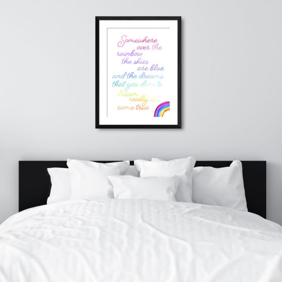 Somewhere Over The Rainbow Print - Image 6