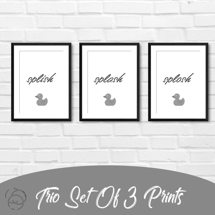 Splish Splash Splosh Trio Prints