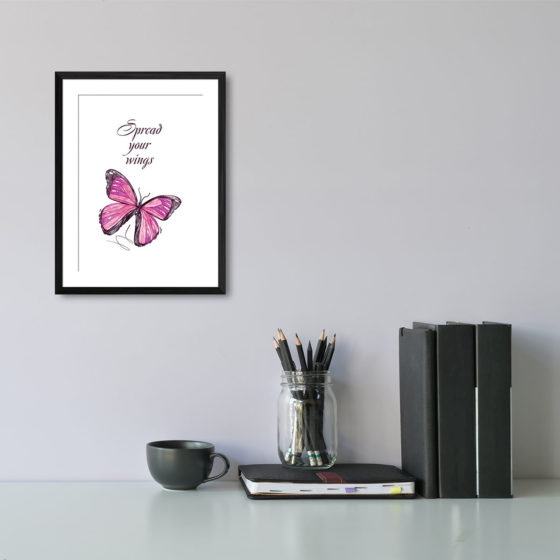 Spread Your Wings Butterfly Print - Image 2