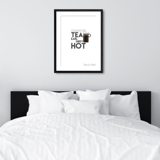 Star Trek Computer Tea Earl Grey Hot Quote Jean Luc Picard Print - Image 6