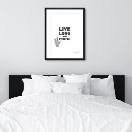 Star Trek Live Long And Prosper Quote Spock Print - Image 6