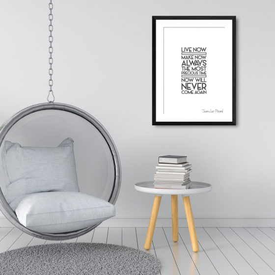 Star Trek Live Now Make Now Always The Most Precious Time Quote Jean Luc Picard Print - Image 3