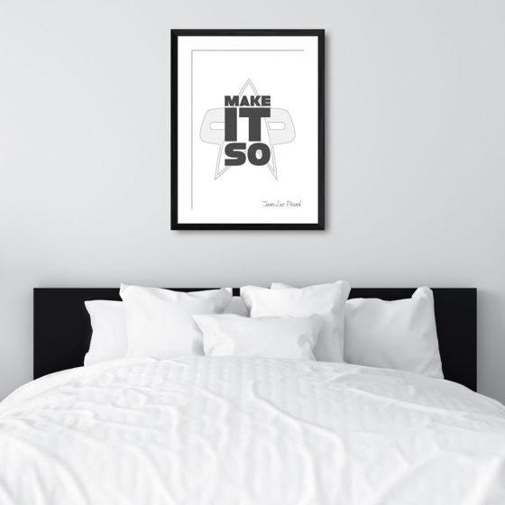 Star Trek Make It So Quote Jean Luc Picard Print - Image 6