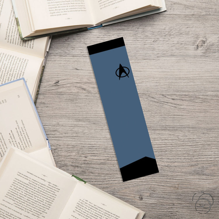 Star Trek Minimalist Blue Science Uniform Bookmark