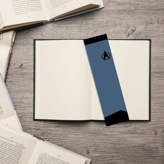 Star Trek Minimalist Blue Science Uniform Bookmark - Image 2