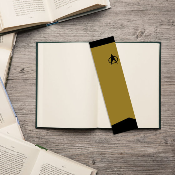 Star Trek Minimalist Gold Operations Uniform Bookmark - Image 2