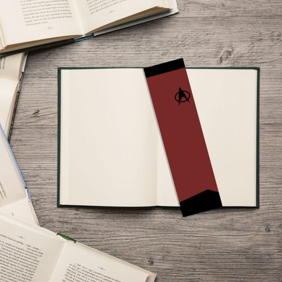Star Trek Minimalist Red Command Uniform Bookmark - Image 2