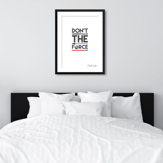 Star Wars Don't Underestimate The Force Quote Darth Vader Print - Image 6