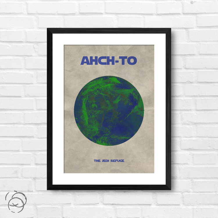 Star Wars Planet Ahch-To Print