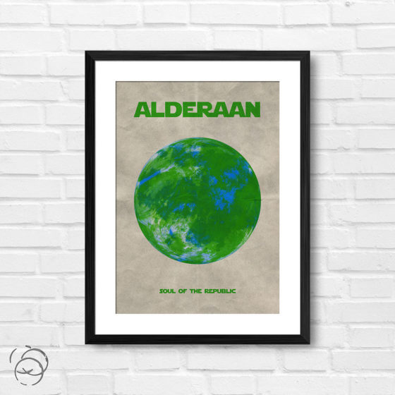 Star Wars Planet Alderaan Print