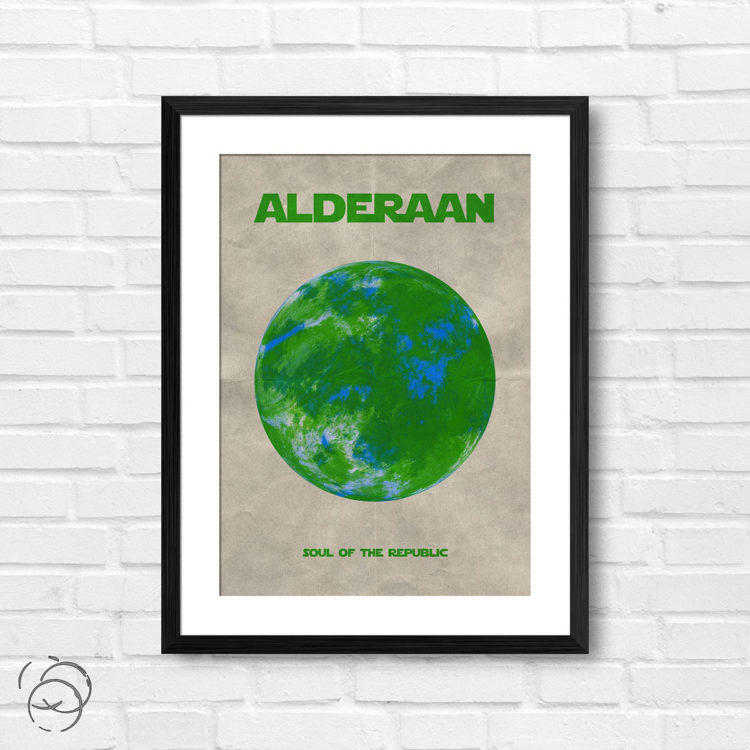 Star Wars Planet Alderaan Print