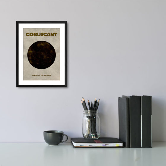 Star Wars Planet Coruscant Print - Image 2
