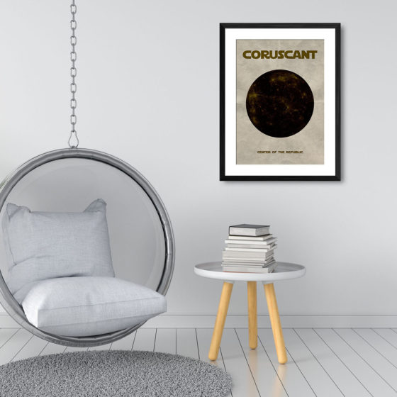 Star Wars Planet Coruscant Print - Image 3