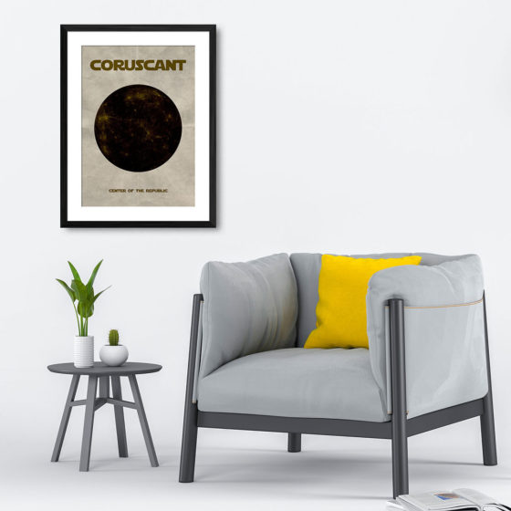 Star Wars Planet Coruscant Print - Image 4