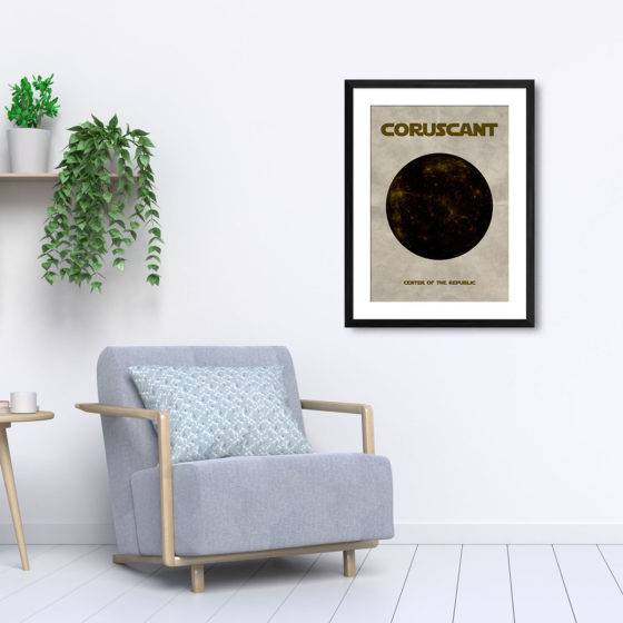 Star Wars Planet Coruscant Print - Image 5