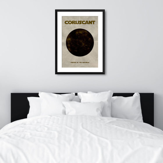 Star Wars Planet Coruscant Print - Image 6