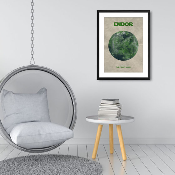 Star Wars Planet Endor Print - Image 3