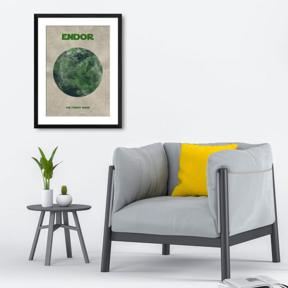 Star Wars Planet Endor Print - Image 4