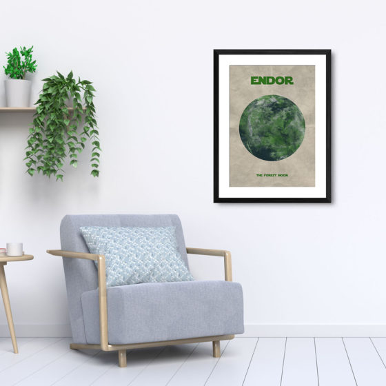 Star Wars Planet Endor Print - Image 5