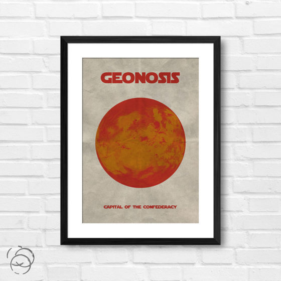 Star Wars Planet Geonosis Print