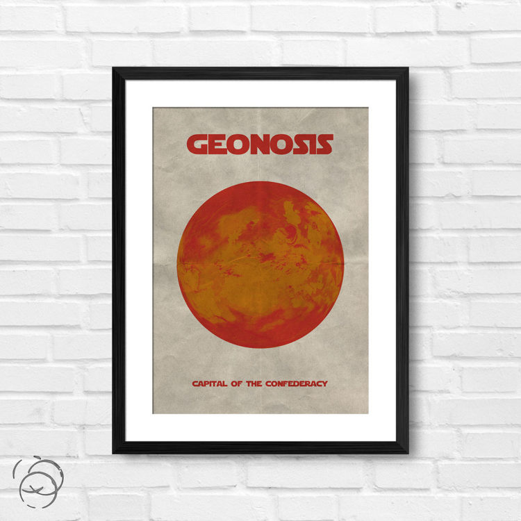 Star Wars Planet Geonosis Print