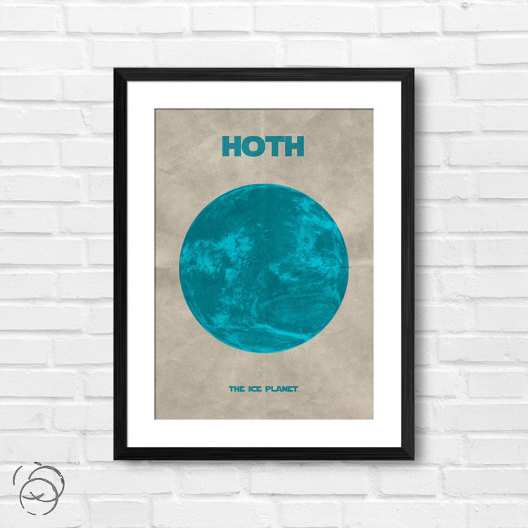 Star Wars Planet Hoth Print